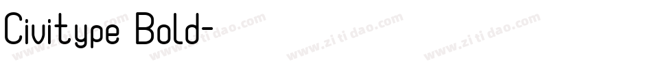 Civitype Bold字体转换